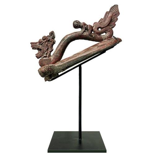 Deel van een Balinese tempeldeur - kleine deur Draak handvat, Antiek en Kunst, Kunst | Niet-Westerse kunst