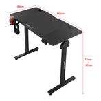 [pro.tec] Game bureau Stryn zit sta elektrisch 120x60x72-117, Verzenden, Nieuw