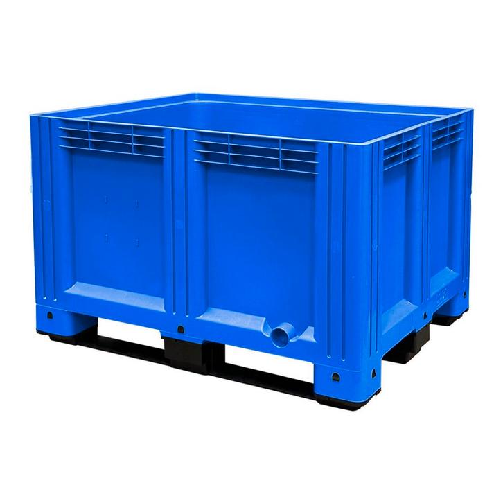 Kunststof palletbox blauw 1200x1000x760 mm - 610 liter, Zakelijke goederen, Kantoor en Winkelinrichting | Magazijn, Stelling en Opslag