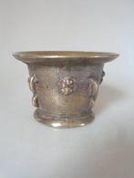 Vijzel - Brons - Ribbenvijzel 17e eeuw, Antiek en Kunst