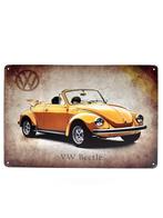 Metalen Wandbord - Volkswagen - VW Beetle, Ophalen of Verzenden, Nieuw