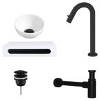 Sani Royal Fontein Waskom Keramiek Wit met Solid, Tuin en Terras, Nieuw