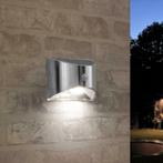 Solar wandlamp Flint RVS met bewegingsmelder, Zonne-energie, Verzenden, Minder dan 50 watt, Wandlamp