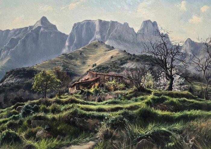 Ismael Subirana (1937) - La casa en el valle, Antiek en Kunst, Kunst | Schilderijen | Klassiek