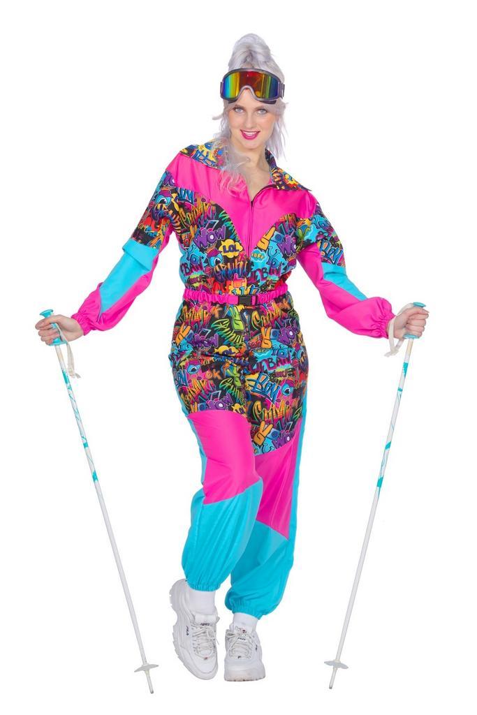 Fout Skipak 80s Dames Retroprint Lolyo, Kleding | Dames, Carnavalskleding en Feestkleding, Nieuw, Ophalen of Verzenden
