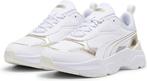 PUMA Cassia Metallic Shine Dames Sneakers - PUMA White-PUMA, Kleding | Dames, Verzenden, Nieuw