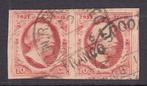 Nederland 1852 - Koning Willem III, in gepositioneerd paar, Gestempeld