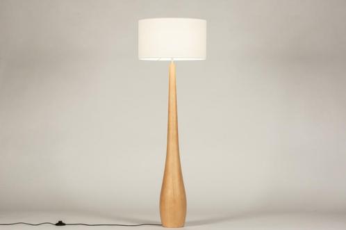 Rietveld Vloerlampen - Wit, Hout - Stof, Hout, Huis en Inrichting, Lampen | Vloerlampen, Verzenden