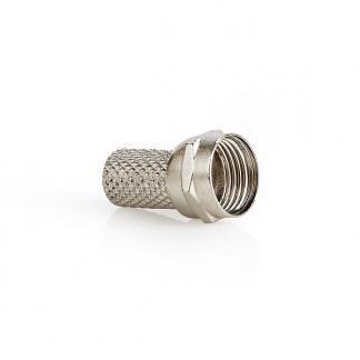 F-connector 7.4 mm plug | Nedis (Mannelijk, Metaal), Computers en Software, Pc- en Netwerkkabels, Nieuw, Verzenden
