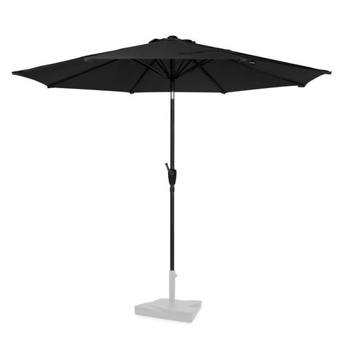 Parasol Recanati Ø300cm –  Premium stokparasol | Zwart, Tuin en Terras, Parasols, Nieuw, Verzenden