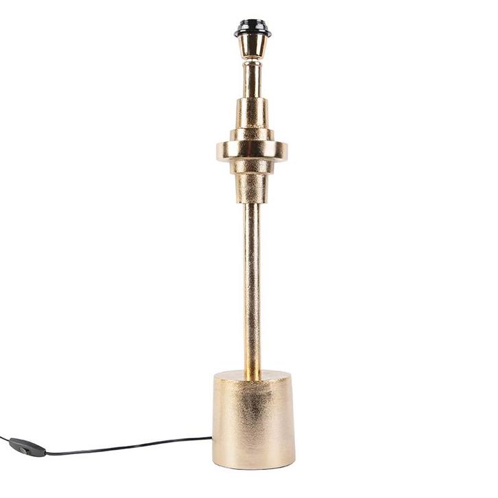 Art Deco tafellamp goud zonder kap - Diverso, Huis en Inrichting, Lampen | Tafellampen, Nieuw, 50 tot 75 cm