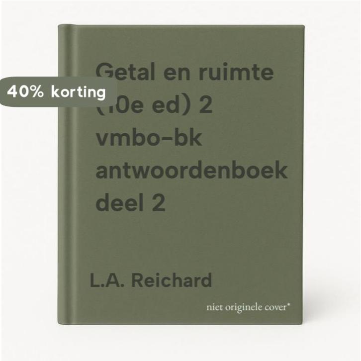 Getal en ruimte (10e ed) 2 vmbo-bk antwoordenboek deel 2, Boeken, Schoolboeken, Gelezen, Verzenden