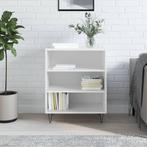vidaXL Dressoir 57x35x70 cm bewerkt hout hoogglans wit, Huis en Inrichting, Kasten | Dressoirs, Verzenden, Nieuw, 50 tot 100 cm