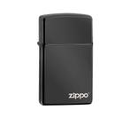 Zippo Ebony met logo (slim), Verzamelen, Rookartikelen, Aanstekers en Luciferdoosjes, Verzenden, Nieuw, Aansteker