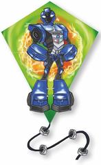 Vlieger - Diamant Robot (85 x 75cm) | Knoopkites -, Sport en Fitness, Vliegeren, Verzenden, Nieuw
