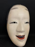 Noh masker - Hout - Z onna (Zonder Minimumprijs)