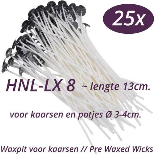 Waxpit HNL-LX8, kaarsen lont, Lont met voetje, Hobby en Vrije tijd, Knutselen, Materiaal, Nieuw, Ophalen
