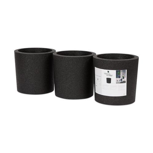 Plantenbakken set rond - 3 stuks | Ø 25 x 25 cm, Tuin en Terras, Bloembakken en Plantenbakken, Nieuw, Verzenden