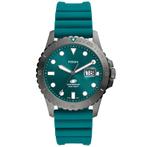 Fossil Herenhorloge Blue Dive - Blauwgroen FS5995 42mm, Sieraden, Tassen en Uiterlijk, Horloges | Heren, Nieuw, Verzenden