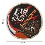 F-16 Bonzo embleem patch van stof art. nr. 4008, Verzamelen, Militaria | Algemeen, Verzenden