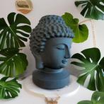 Hoofd van Boeddha in zwart obsidiaan. Prachtige prestatie