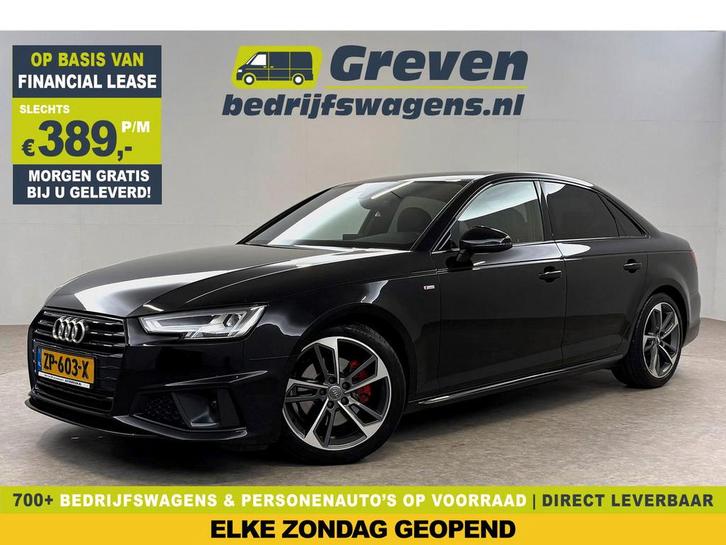 Audi A4 35 TFSI 150PK S-line Virtual LED Carplay Cruise PDC, Auto's, Audi, Te koop, Automaat, Financial lease, Benzine, Zwart