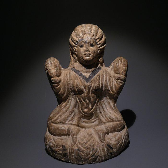 Oud-Egyptisch Terracotta Beeld van Baubo - Vrouwelijke, Verzamelen, Mineralen en Fossielen