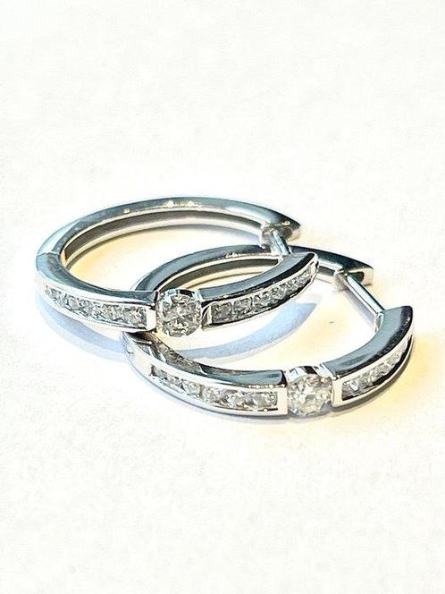 Zonder Minimumprijs - Oorbellen - 14 karaat Witgoud -, Sieraden, Tassen en Uiterlijk, Oorbellen