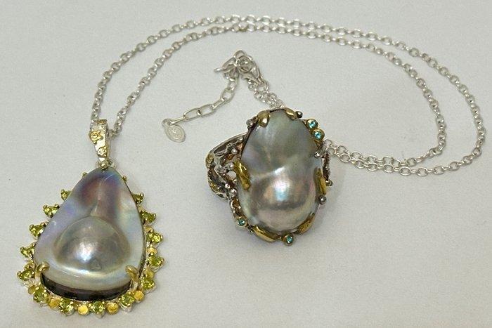 Exclusieve set!!! Concha del Mar del Sur (37 x 24 x 12). Myu, Verzamelen, Mineralen en Fossielen