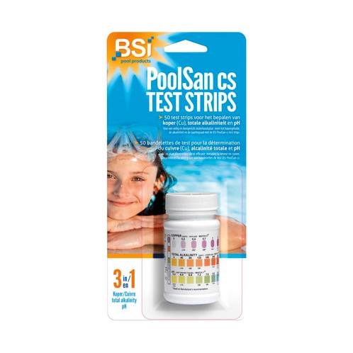 PoolSan  3 in 1 Test Strips 50 st, Tuin en Terras, Zwembad-toebehoren