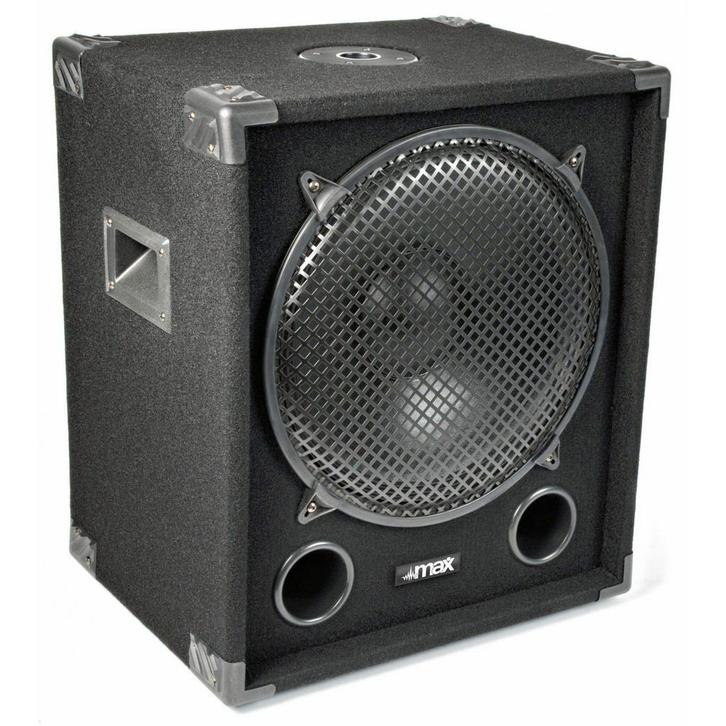 Retourdeal - MAX Disco Subwoofer MAX15SUB 1200W 15, Audio, Tv en Foto, Luidsprekers, Zo goed als nieuw, Verzenden