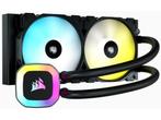 Corsair H100 RGB - Liquid CPU Cooler - 240mm - 2, Computers en Software, Computerkoelers, Verzenden, Zo goed als nieuw