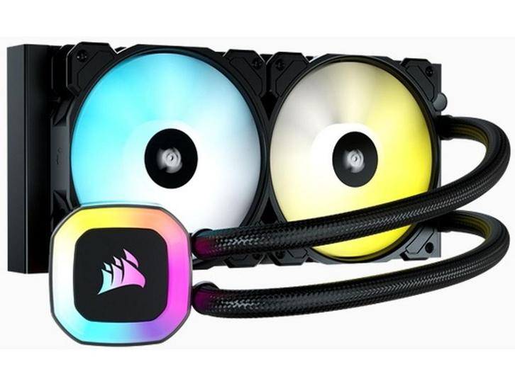 Corsair H100 RGB - Liquid CPU Cooler - 240mm - 2, Computers en Software, Computerkoelers, Zo goed als nieuw, Verzenden