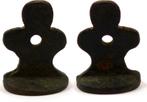 18th cent Ad A nice and rare medieval bronze wax seal matrix, Verzenden
