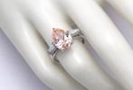 Ring - 18 karaat Witgoud - 4.41ct. tw. Roze Diamant (Fancy, Sieraden, Tassen en Uiterlijk, Ringen, Nieuw