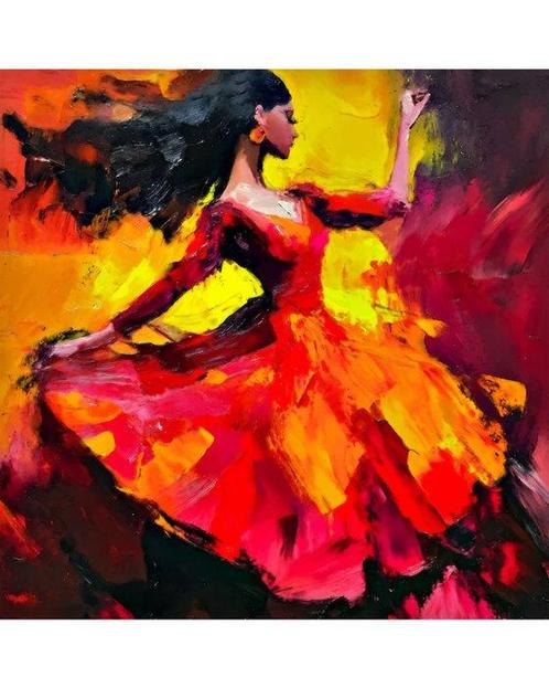 Michael Mey - Fire Flamenco, Antiek en Kunst, Kunst | Schilderijen | Modern