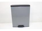 Curver Decobin Prullenbak - 65L - Soft-Close - Grijs, Verzenden, Zo goed als nieuw