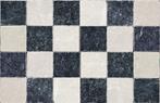 Getrommeld marmer zwart beige mix 10x10-0,5m², Doe-het-zelf en Verbouw, Tegels, Verzenden, Nieuw