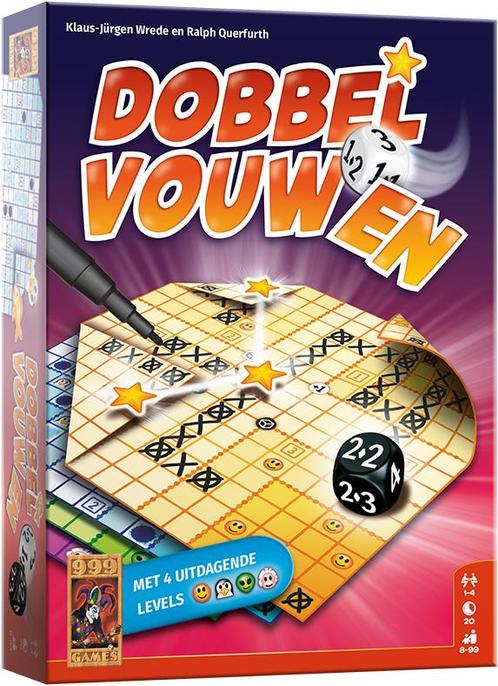 Dobbel Vouwen | 999 Games - Dobbelspellen, Hobby en Vrije tijd, Gezelschapsspellen | Bordspellen, Nieuw, Verzenden