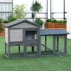 TRUUSK Kleindierhok met Vrije Uitloop - Voor Dwergkonijnen,, Verzenden, Nieuw