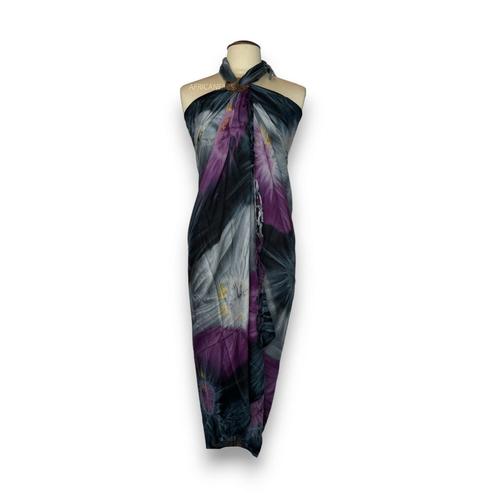Sarong / pareo - Strandkleding wikkelrok - Tie dye Grijs, Kleding | Dames, Badmode en Zwemkleding, Nieuw, Ophalen of Verzenden