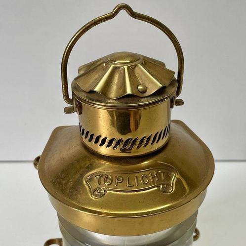 GGG Germany Anchor lamp, Toplicht - Glas, Messing, Antiek en Kunst, Curiosa en Brocante