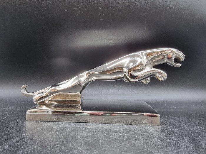 Beeld, Jaguar Car Logo Chrome - 12 cm - Metaal, Antiek en Kunst, Kunst | Designobjecten