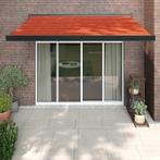 vidaXL Luifel uittrekbaar 3,5x2,5 m stof en aluminium oranje, Tuin en Terras, Zonneschermen, Verzenden, Nieuw