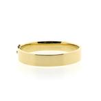 Gouden brede slavenarmband | Ø 60 mm (tijdloos sieraad), Sieraden, Tassen en Uiterlijk, Armbanden, Ophalen of Verzenden, Gebruikt