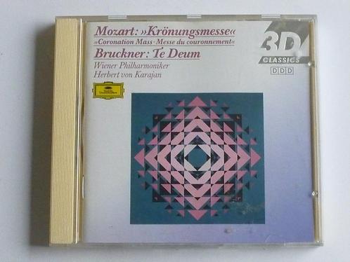 Mozart - Krönungsmesse/ Bruckner - Te Deum - Karajan, Cd's en Dvd's, Cd's | Klassiek, Verzenden