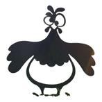 Tuindecoratie Clara de kip | 40.0 cm x 24.6 cm, Tuin en Terras, Tuinwanddecoratie, Verzenden, Nieuw