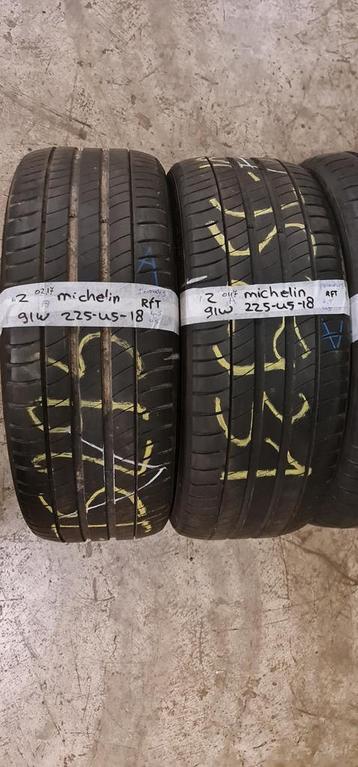 2x 225-45-18 Michelin RFT Zomer 4.5mm €35 Per Band 225 45 18 beschikbaar voor biedingen