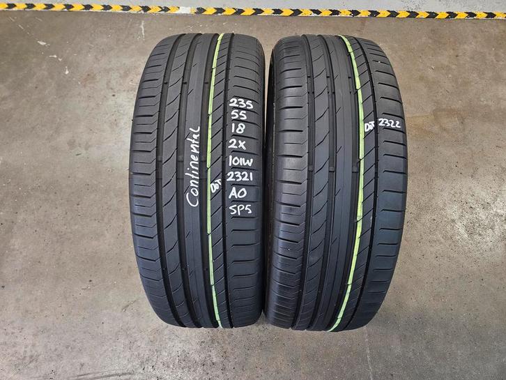 235/55/19 101W CONTINENTAL SPCONTACT6 SUV AO 6,8MM PROFIEL, Auto-onderdelen, Banden en Velgen, 19 inch, Erkend duurzaam, Zomerbanden