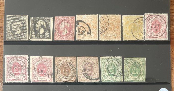 Luxemburg 1852/1872 - Zeldzame set catalogusnummers 1 tot 25, Postzegels en Munten, Postzegels | Amerika